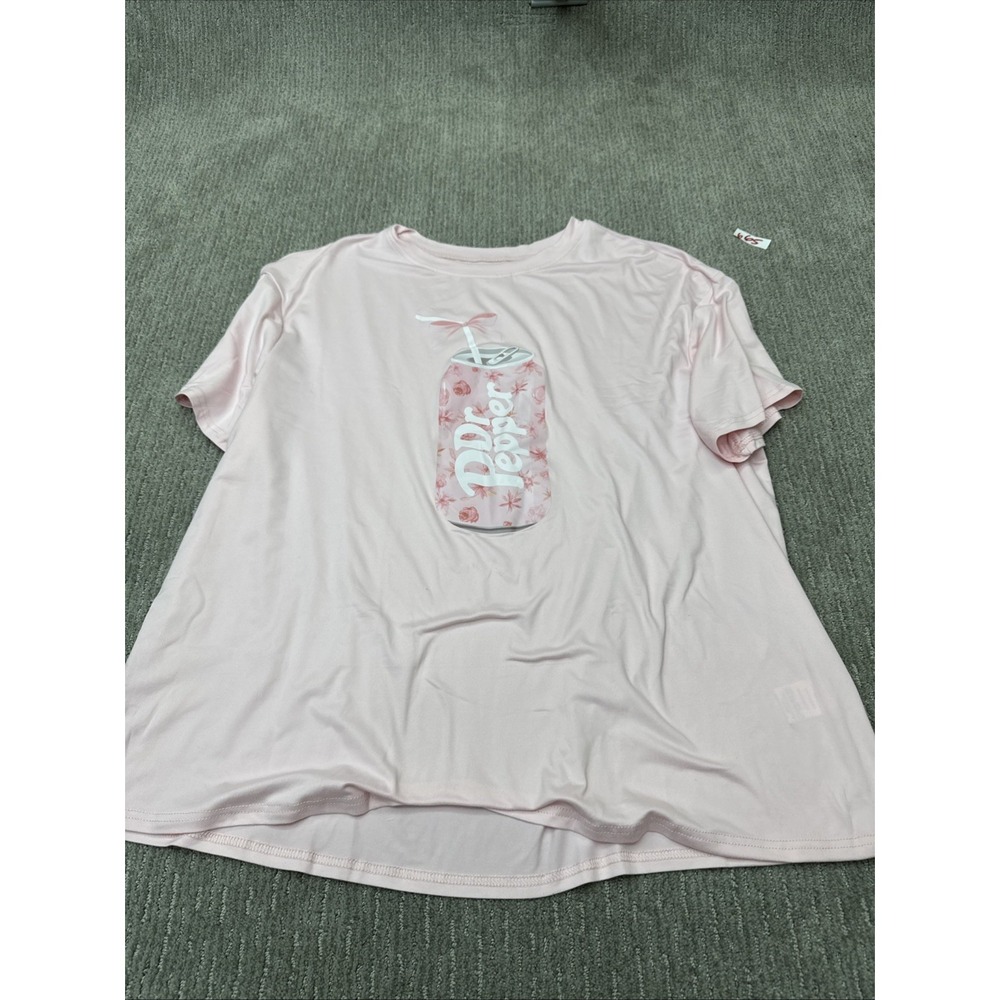 Pink Dr Pepper T Shirt Size 1XL #665